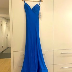 Sherri Hill blue prom dress size 4, new with tags never worn bought for $375